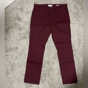 Men's Every Wear Slim Fit Chino Pants - Maroon